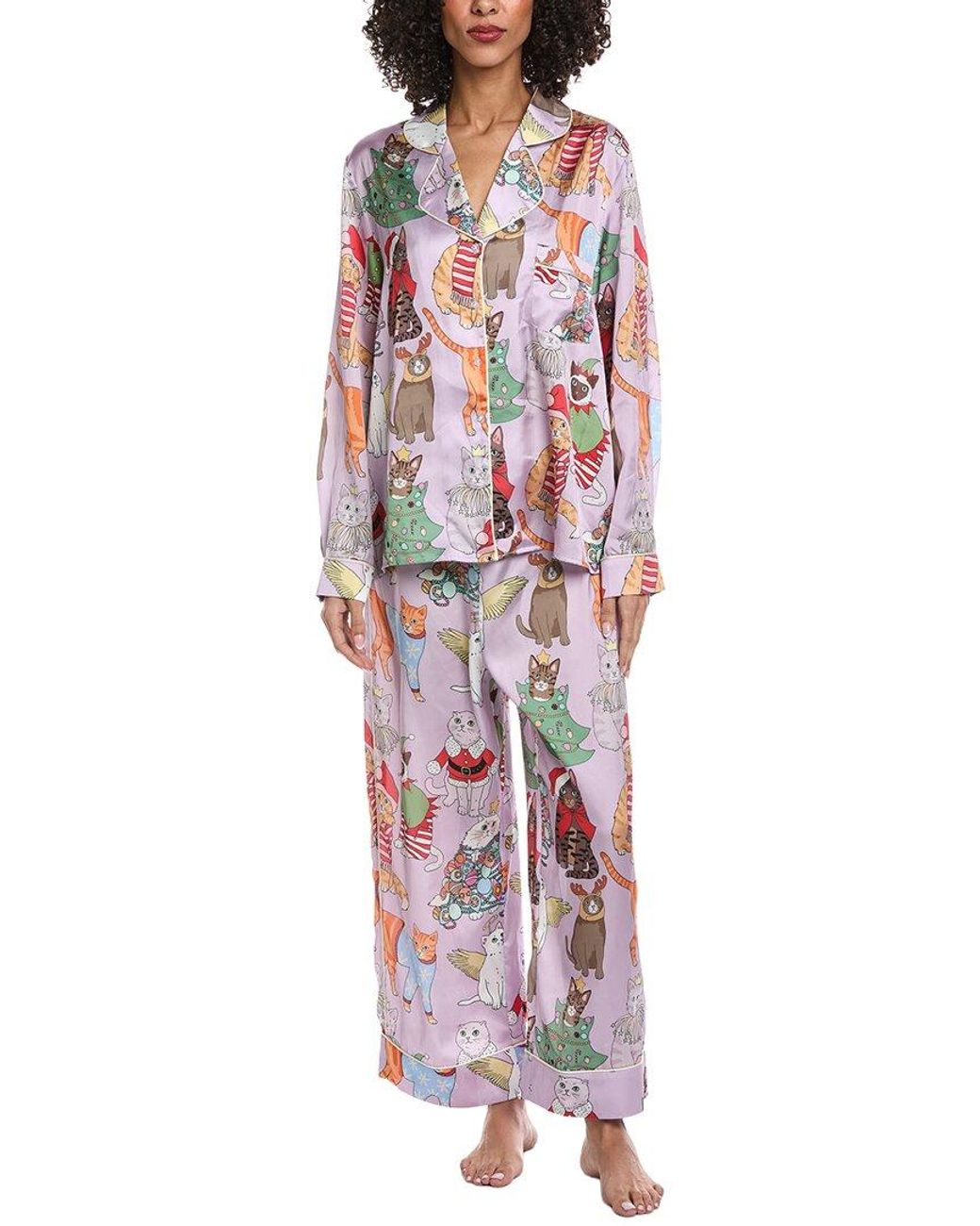 Karen Mabon Red 2Pc Pajama Set