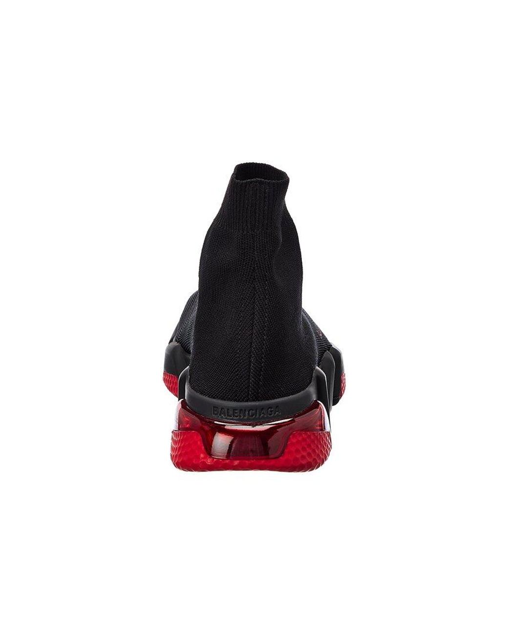 Balenciaga Speed Lt Clear Sock Sneakers in Black for Men Lyst