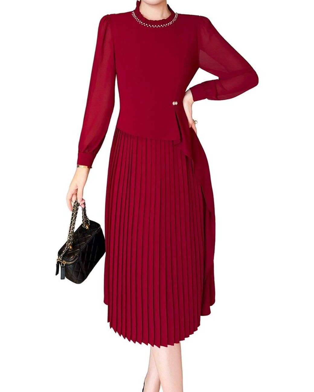 BRC By BURRYCO Red Midi Dress
