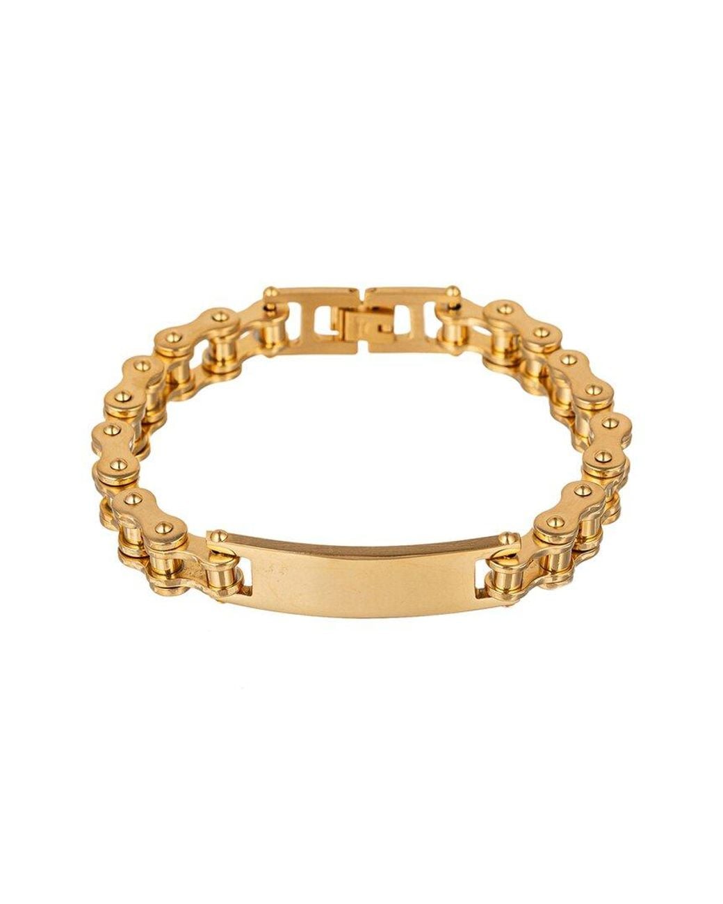 Eye Candy LA Metallic Premium Collection Titanium Thomas Chain Link Bracelet for men