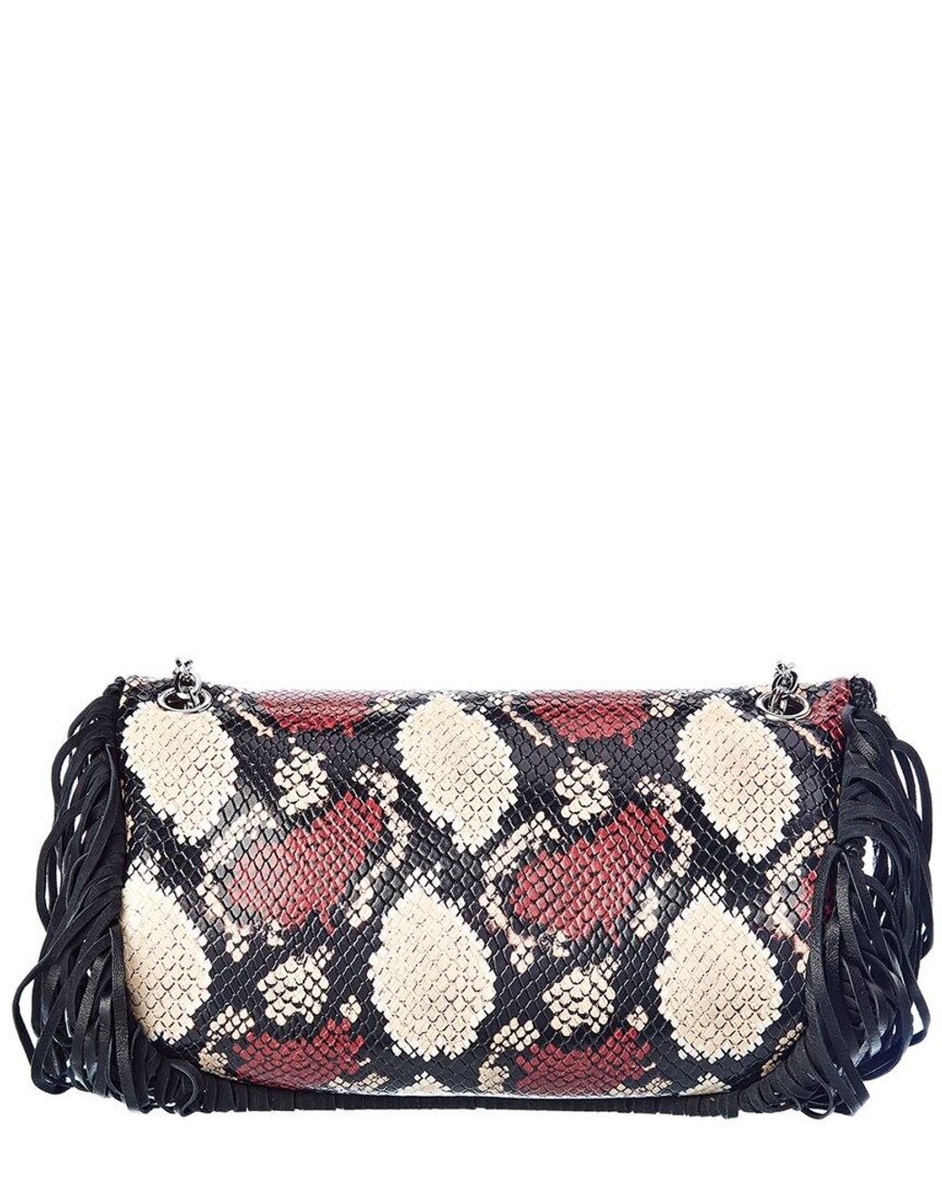 Longchamp Amazone Python-embossed Leather Belt Bag | Lyst