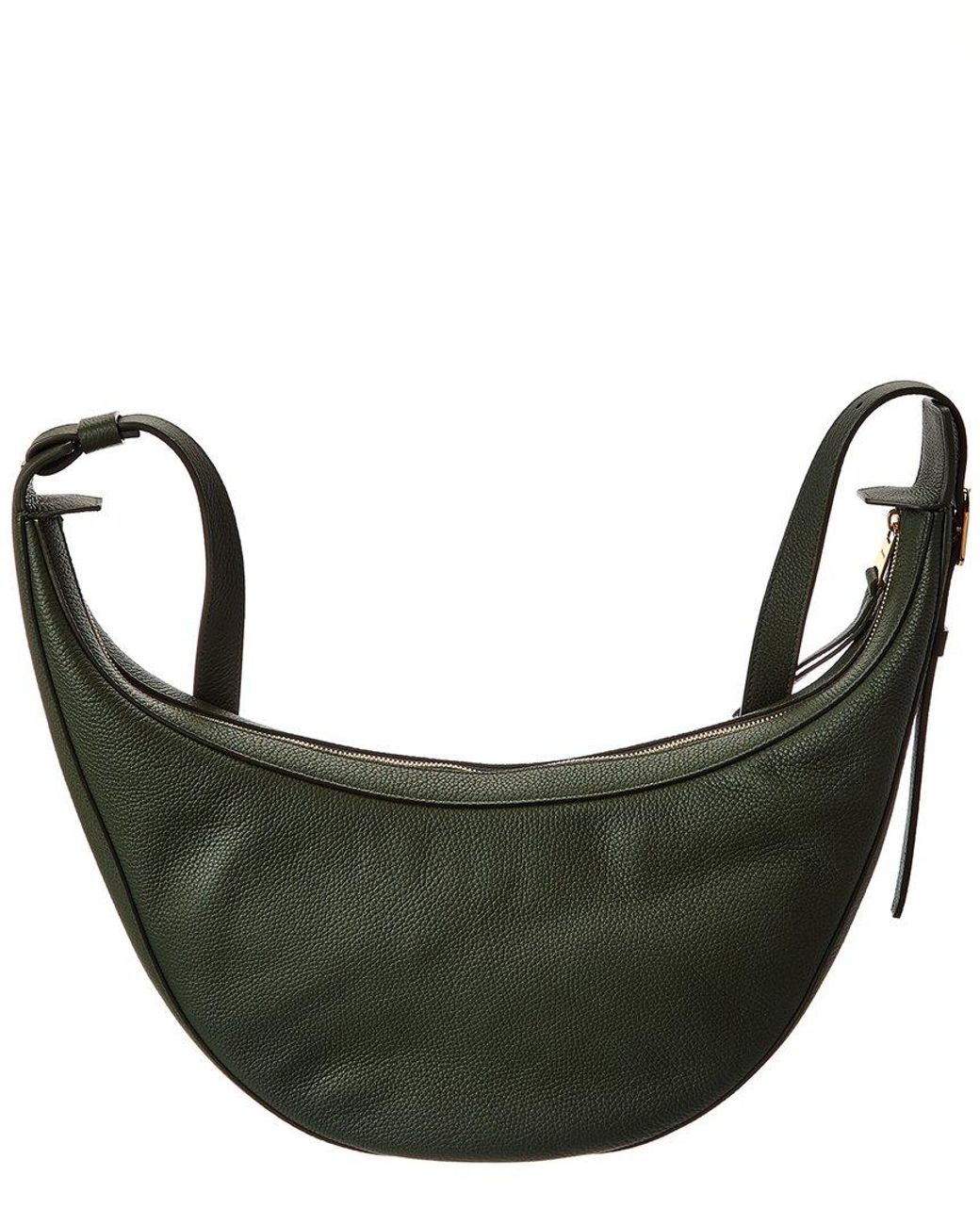 Khaite Gray Augustina Small Leather Hobo Bag
