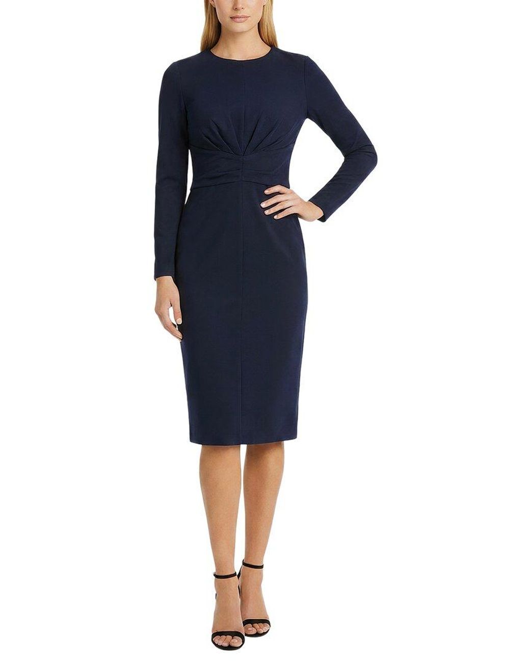 Maggy London Blue Midi Dress