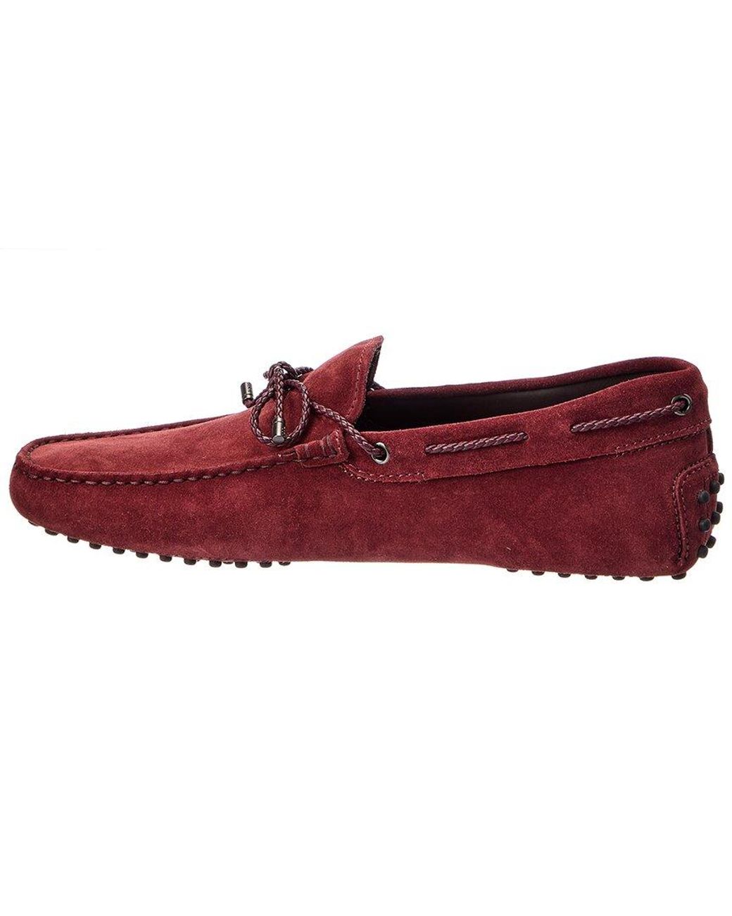 Tod's Red Suede Driver for men