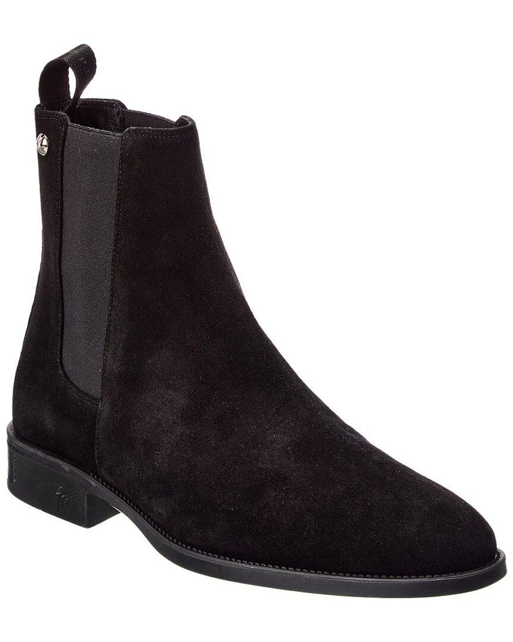 Giuseppe Zanotti Black Sorrento 15 Suede Boot for men
