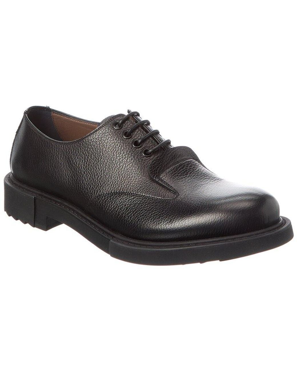 Ferragamo Black Leather Oxford for men