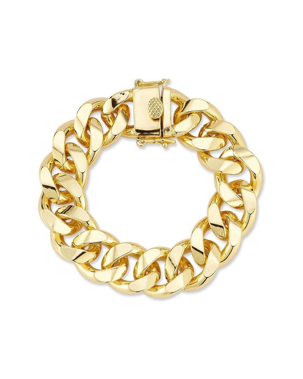 Chloe and Madison Metallic Plated Curb Chain Link Bracelet