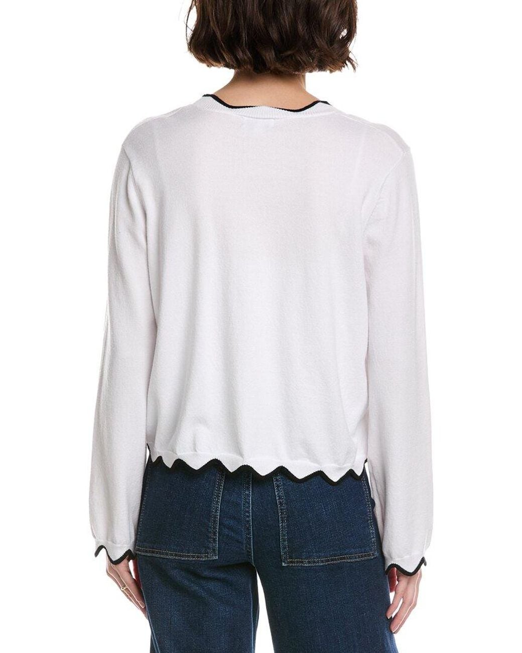 Metric Knits White Cardigan