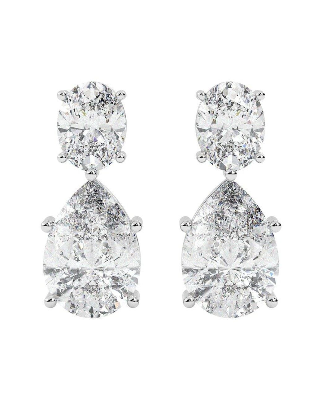 VOWE White 14K 8.00 Ct. Tw. Lab-Grown Diamond Earrings
