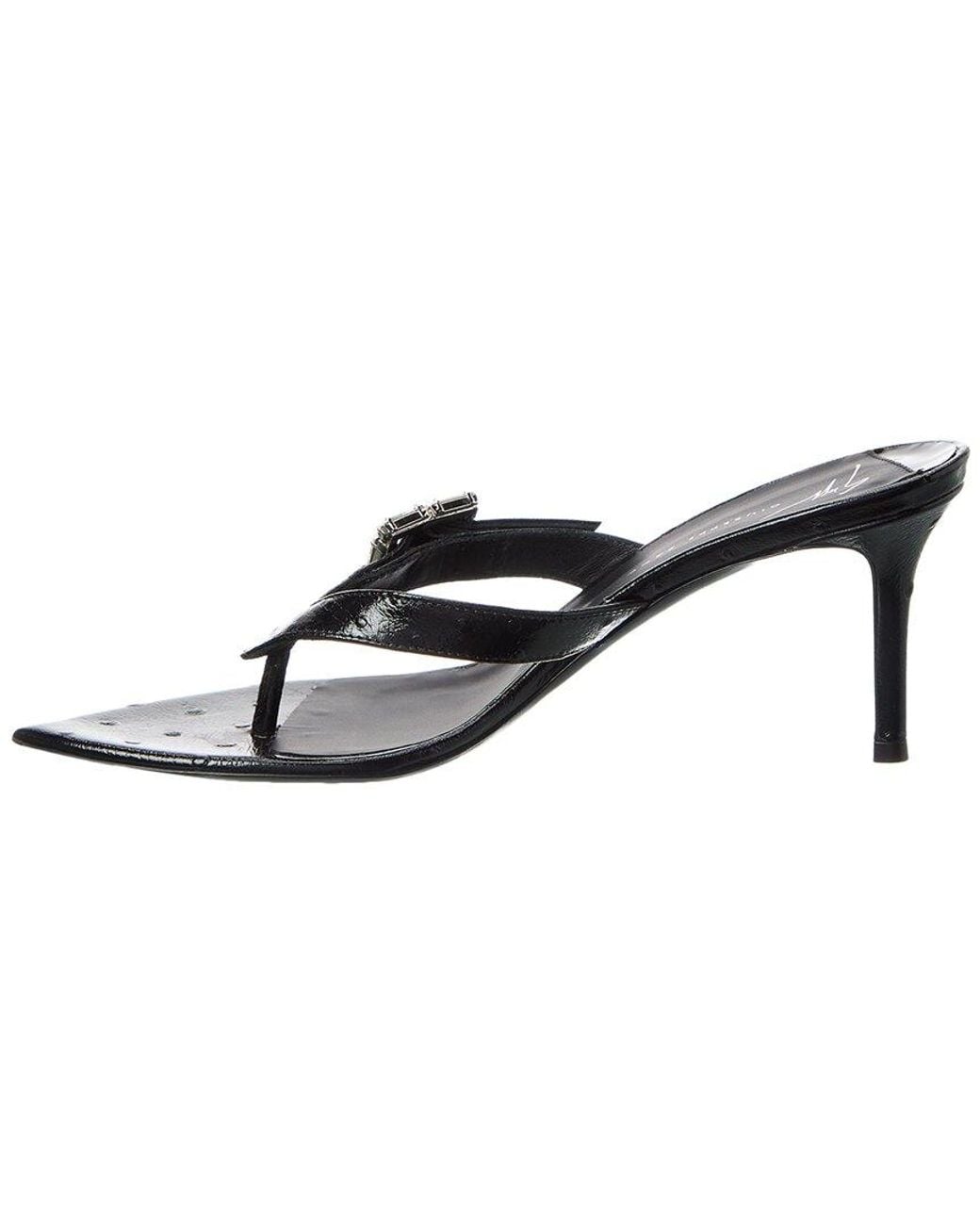 Giuseppe Zanotti White Sexy 70 Leather Sandal