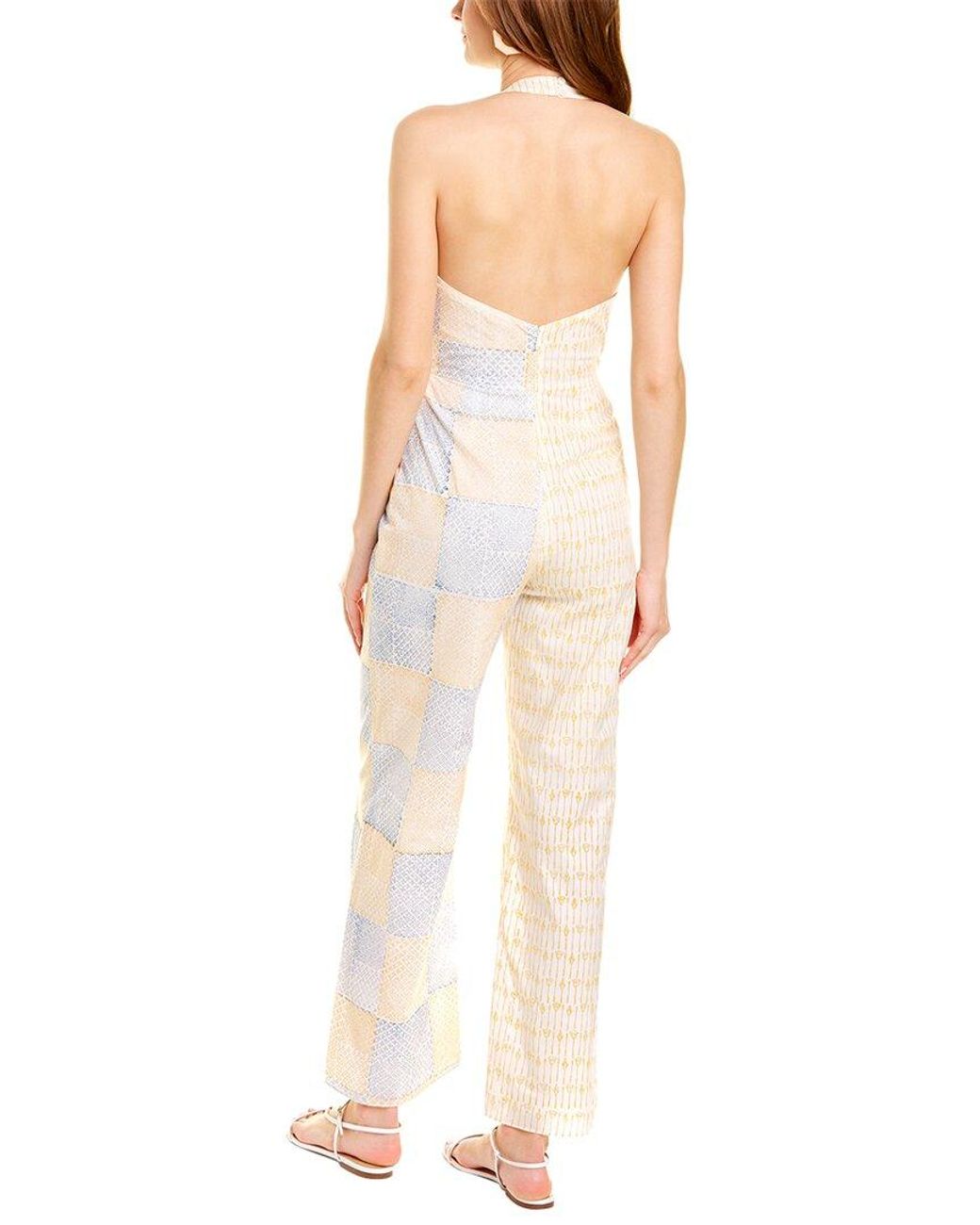 Ash White Sarah Halter Neck Jumpsuit