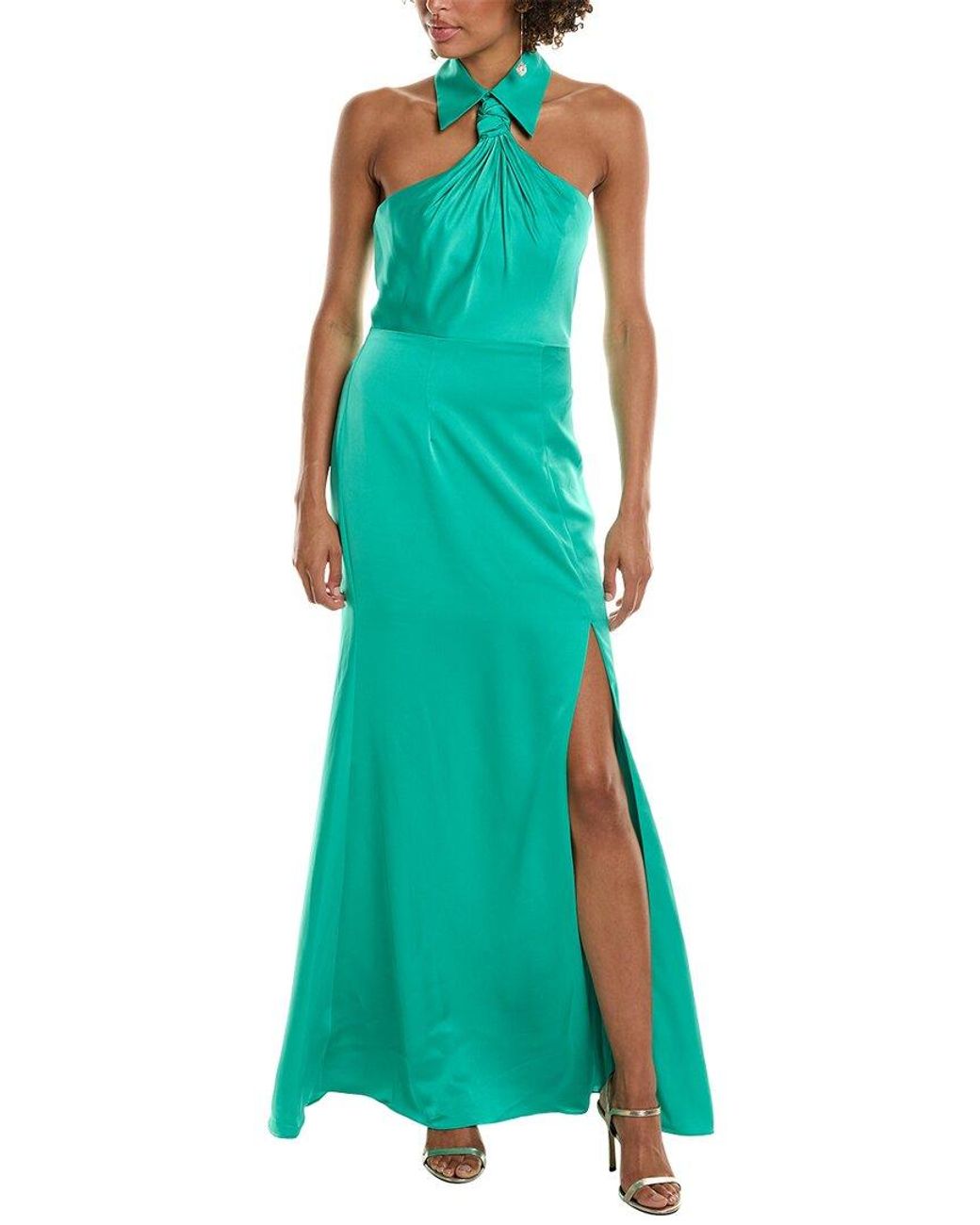Halston Heritage Green Gemi Gown