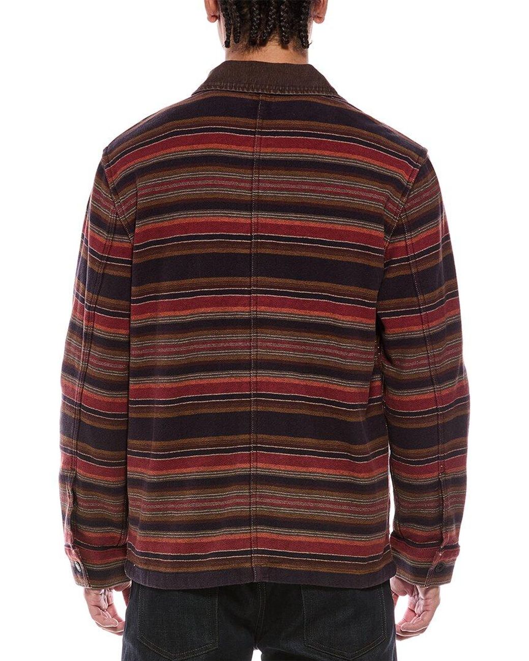 Faherty Brand Red High Ridge Twill Studio Jacket for men