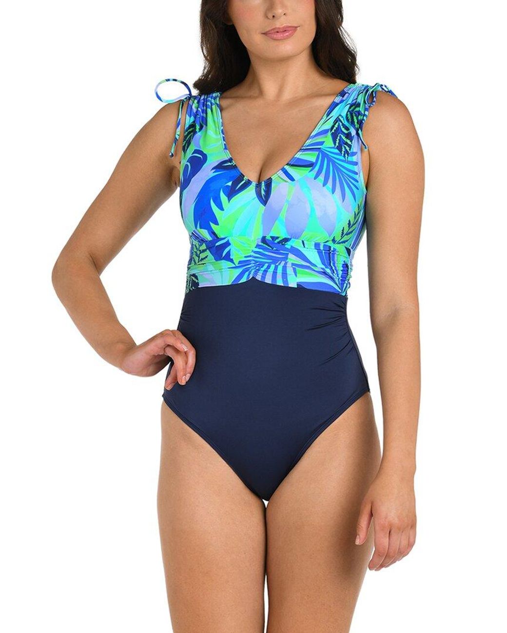 24th & Ocean Blue Aegean Tropics Swimsuit