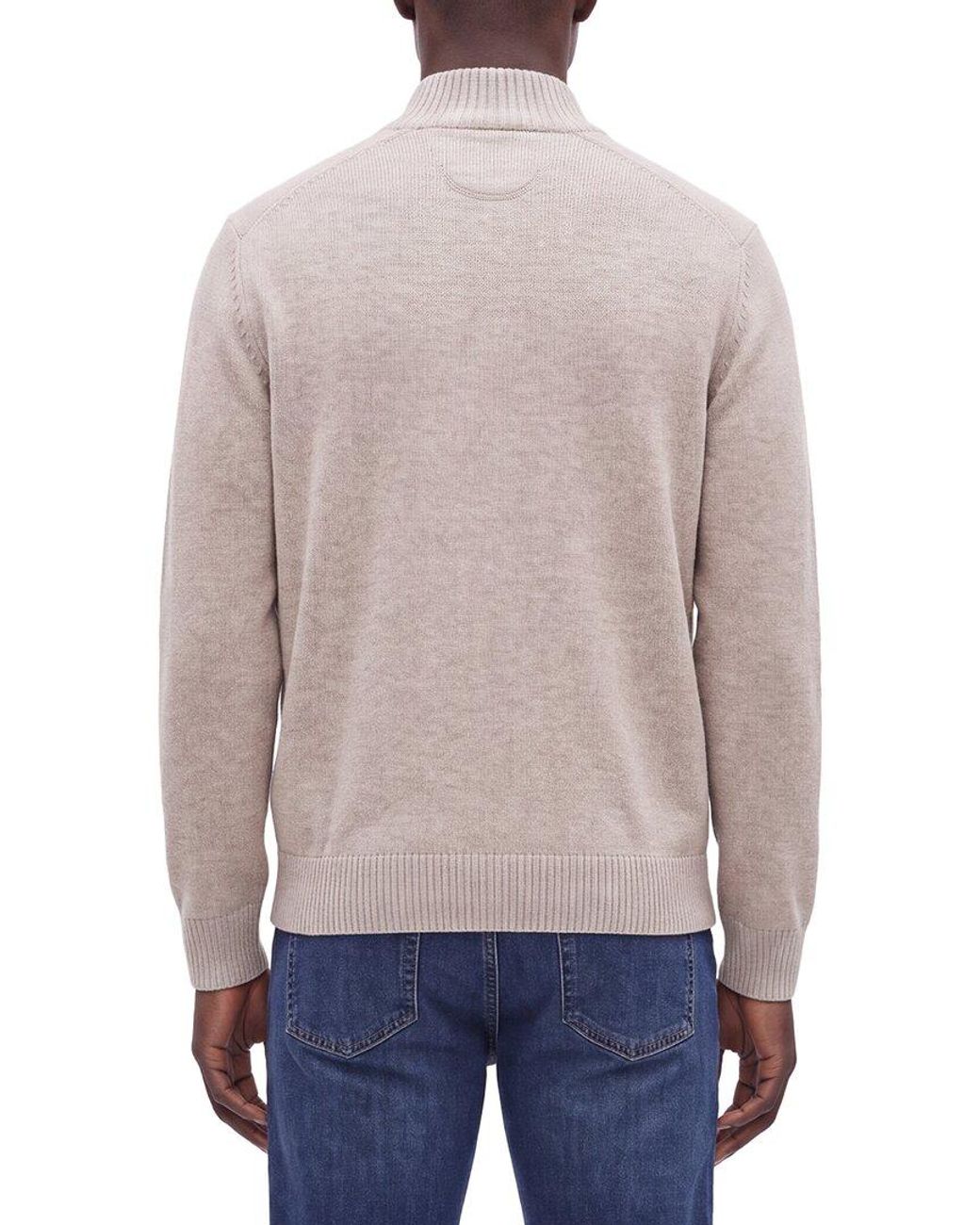 Raffi Gray Vanise 1/4-zip Wool & Cashmere-blend Mock Neck Sweater for men