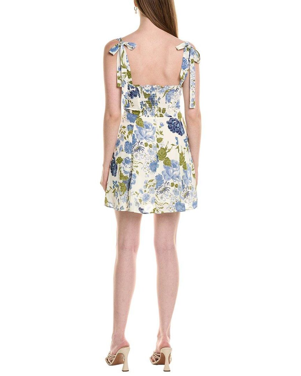 JLuxe Blue Tie Shoulder Mini Dress
