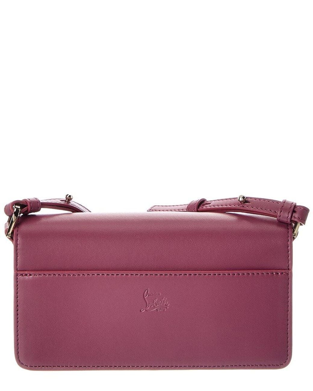 Christian Louboutin Purple Bettina Mini Leather Crossbody