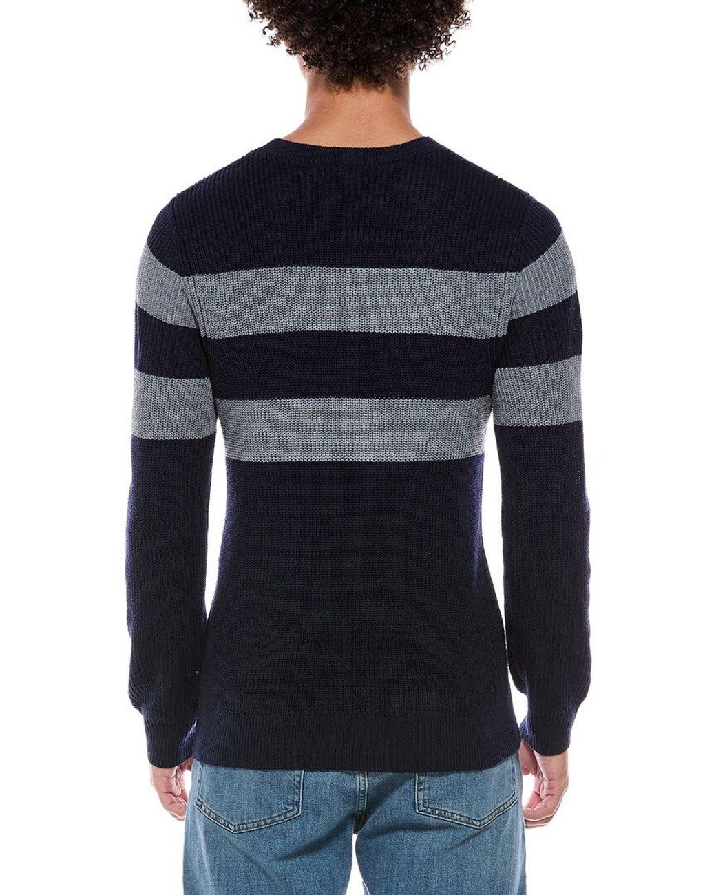 7 For All Mankind Blue Crewneck Sweater for men