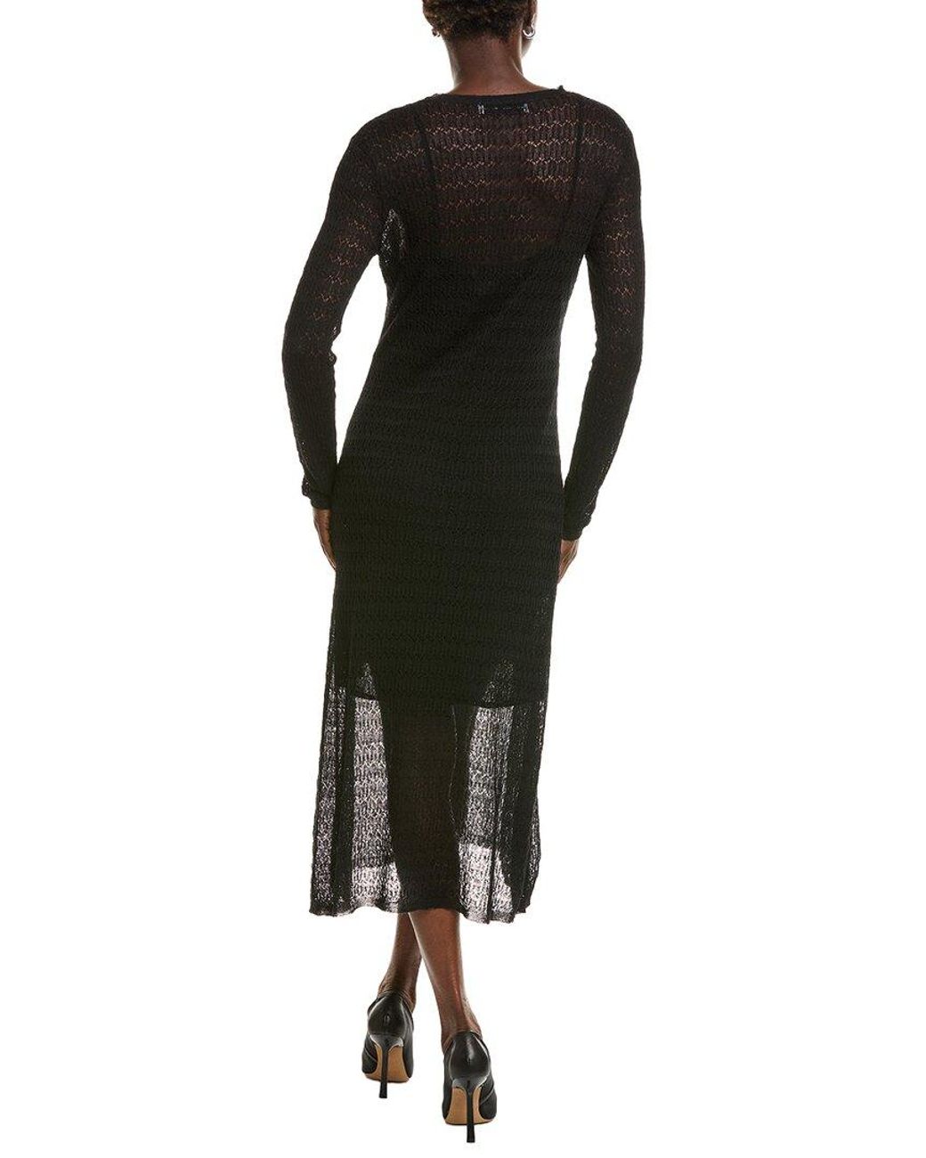 Proenza Schouler Black Miriam Linen-Blend Dress