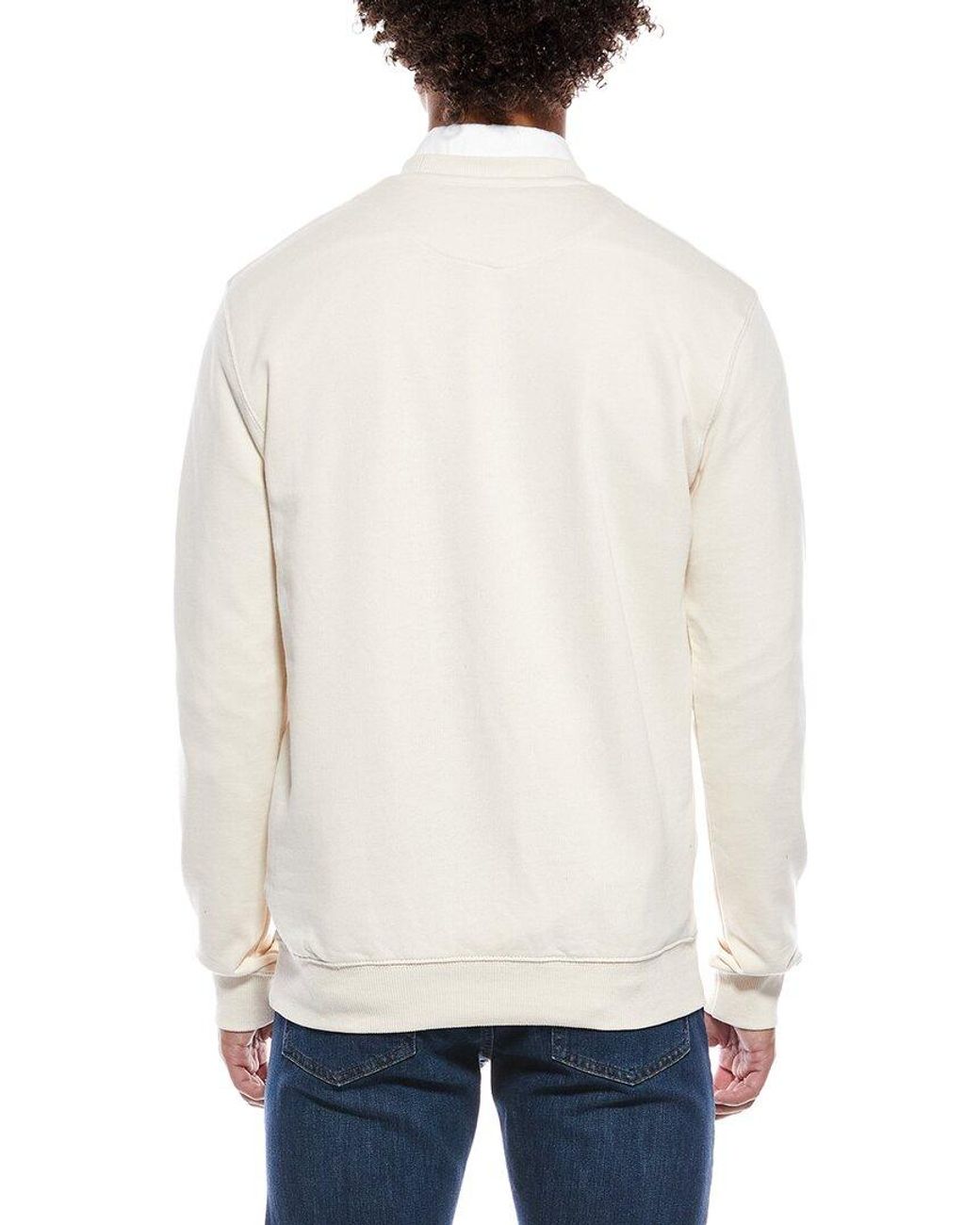 Polo Club St. Martin White Felpa Girocollo Crewneck Sweatshirt for men