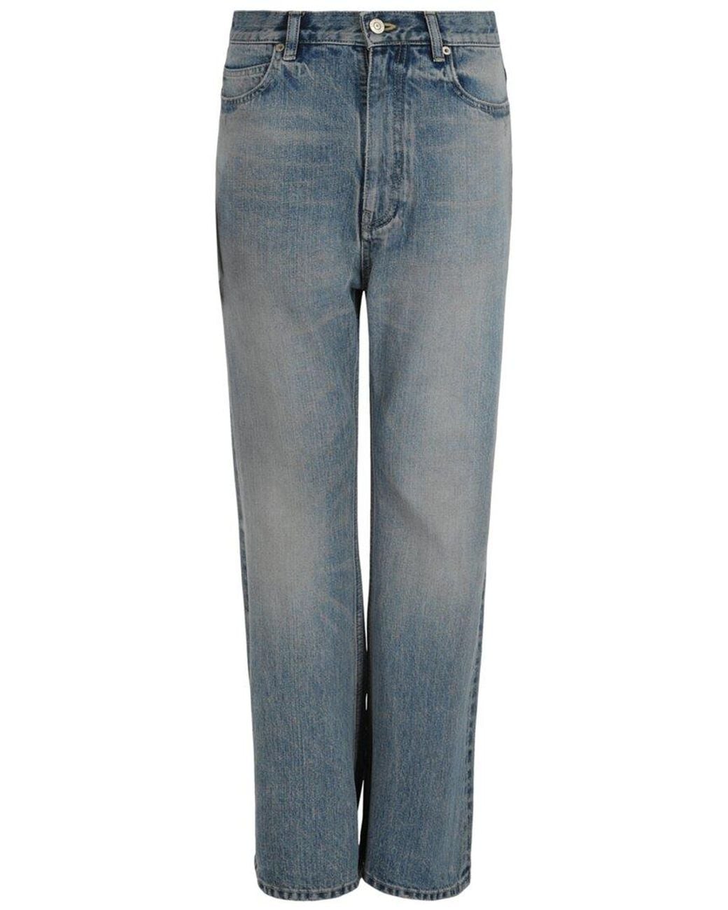 Balenciaga Blue Organic Selvedge Flared Jean