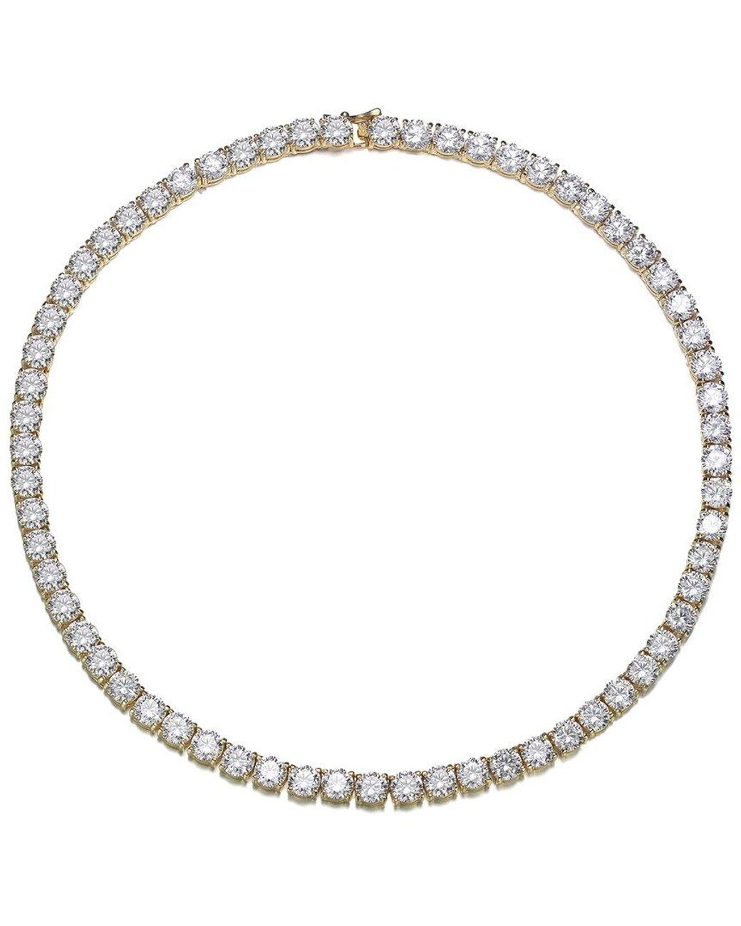 Genevive Jewelry Metallic 14K Diamond Cz Chain Necklace
