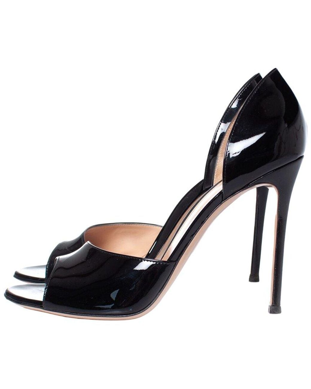 Gianvito Rossi Black Leather Sandal (Authentic Pre-Loved)