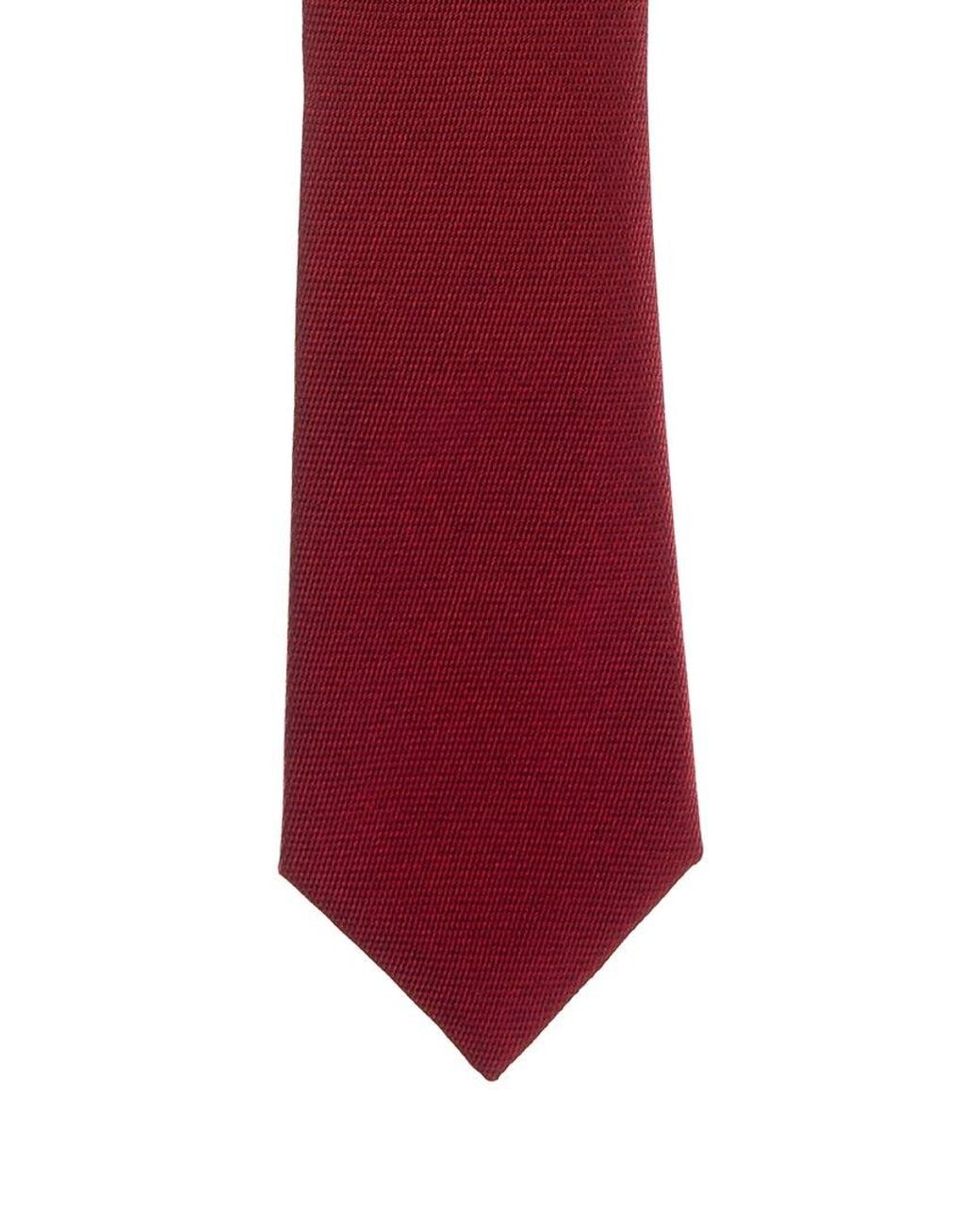 Canali Red Silk Tie for men