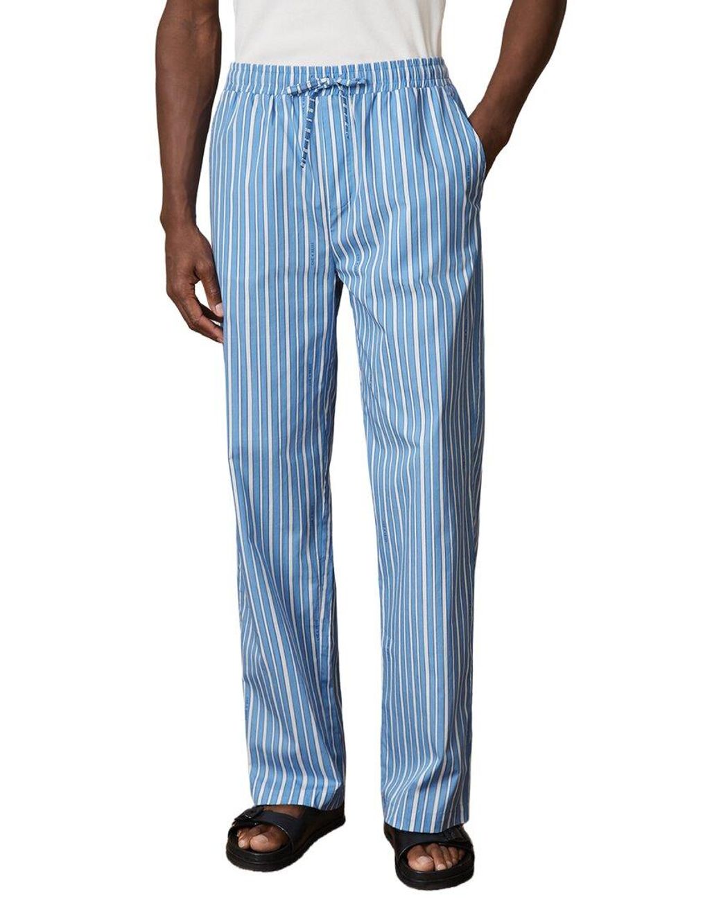 Reiss Blue Chica Drawstring Stripe C Trouser for men