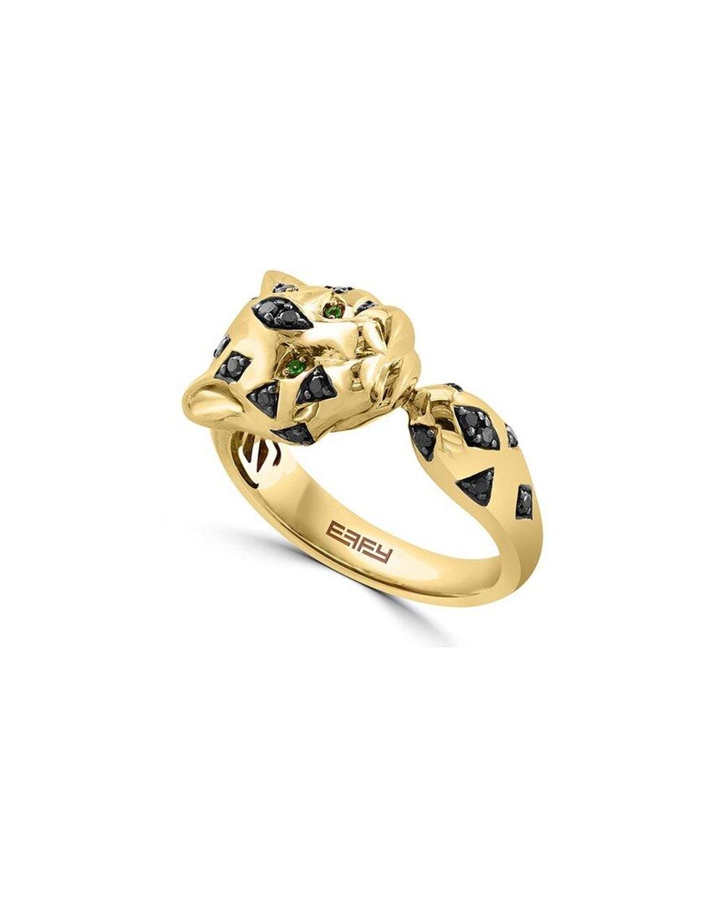 Effy Fine Jewelry Metallic 14K 0.24 Ct. Tw. Diamond & Tsavorite Ring