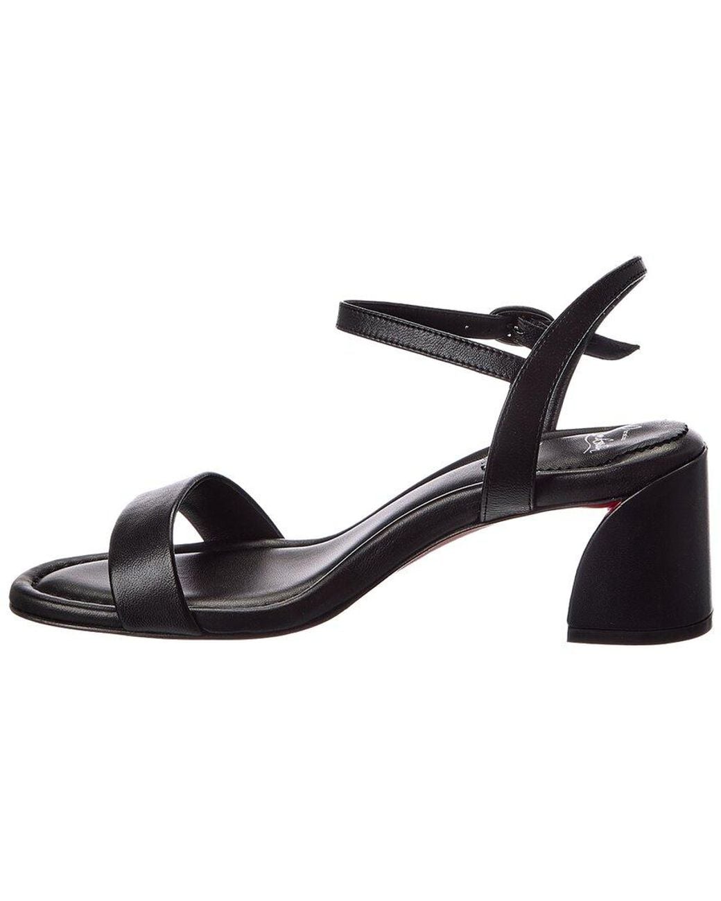 Christian Louboutin Metallic Miss Jane 55 Leather Sandal