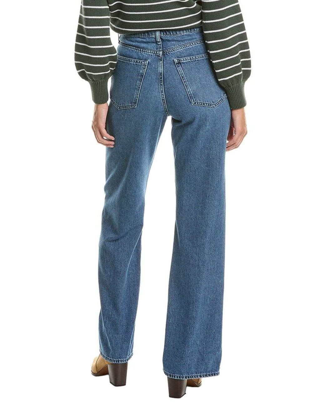 Rag & Bone Blue Shannon High Rise Flare Jean