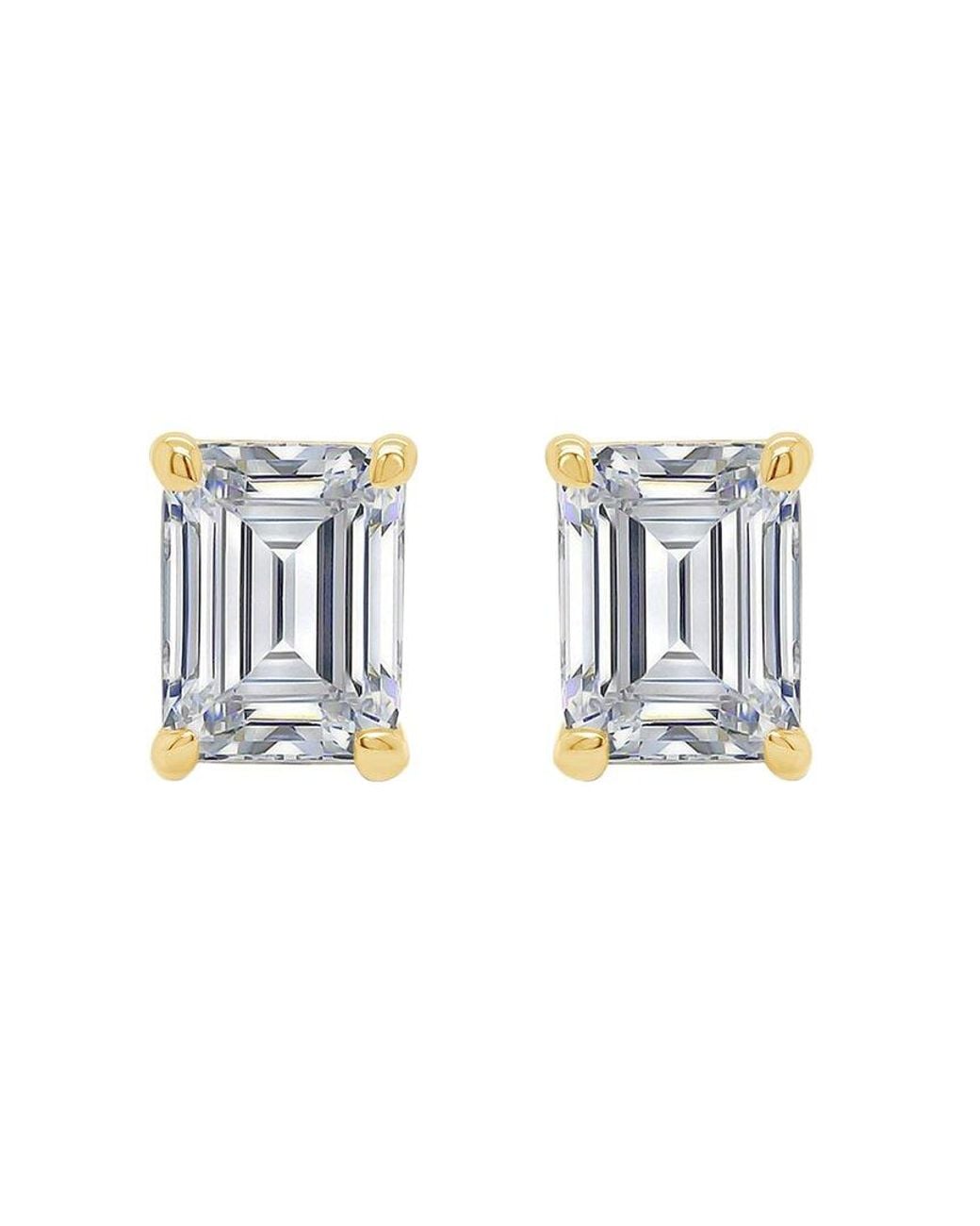 Lab Grown Diamonds Blue 14K 4.00 Ct. Tw. Lab-Grown Diamond Earrings
