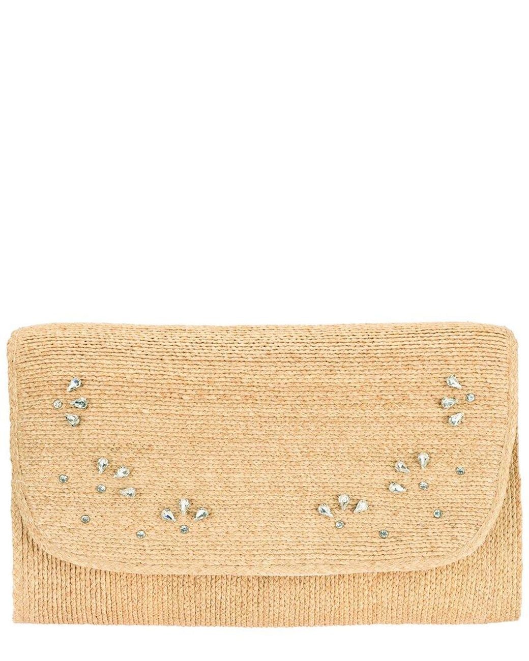 San Diego Hat Natural Glamour Envelope Clutch