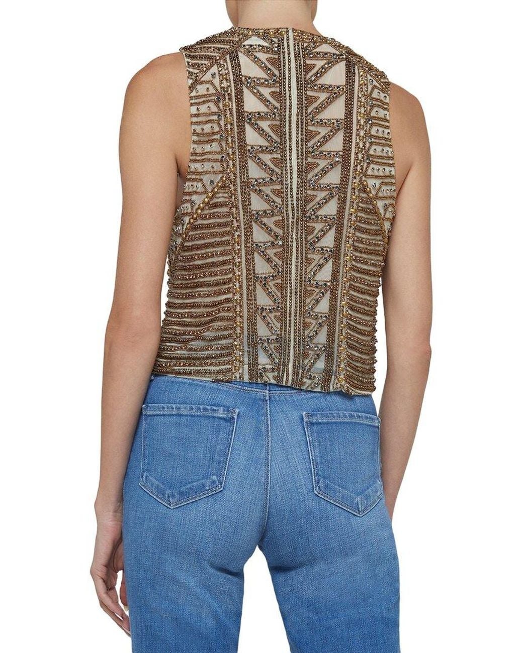 L'Agence Blue Kienna Tank Top