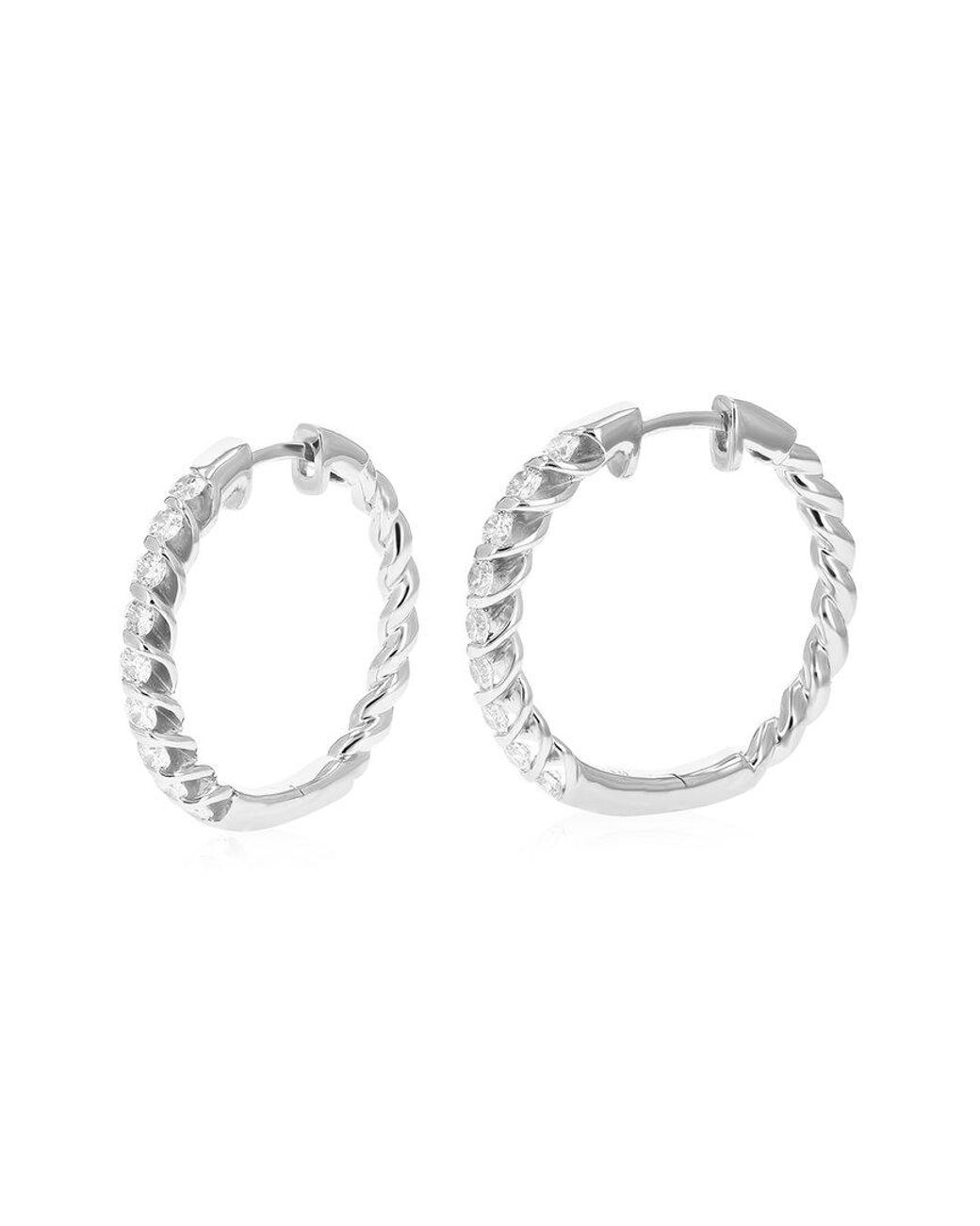 Amairah White 0.75 Ct. Tw. Lab-Grown Diamond Hoops