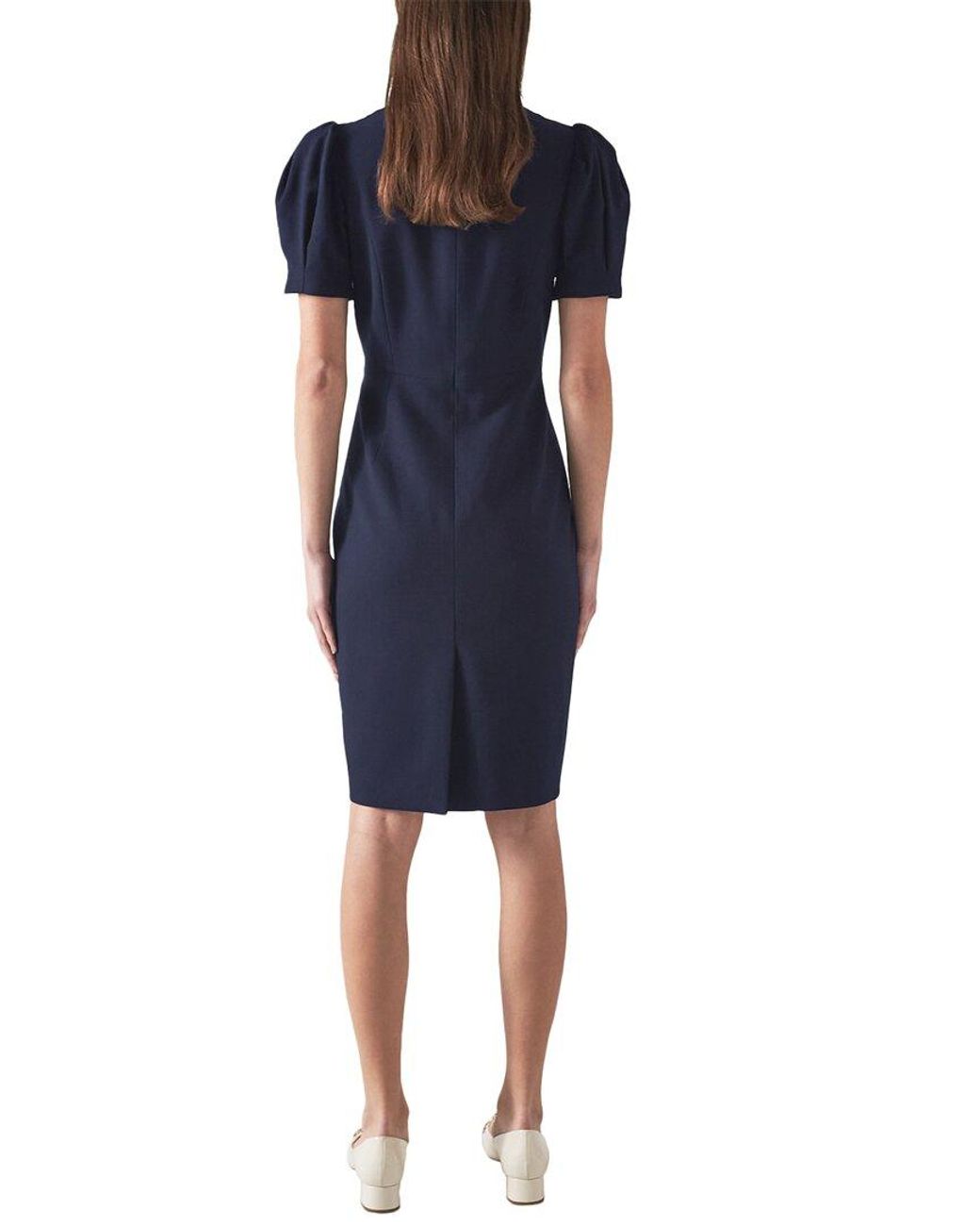 LK Bennett Marianne Dress in Blue Lyst UK