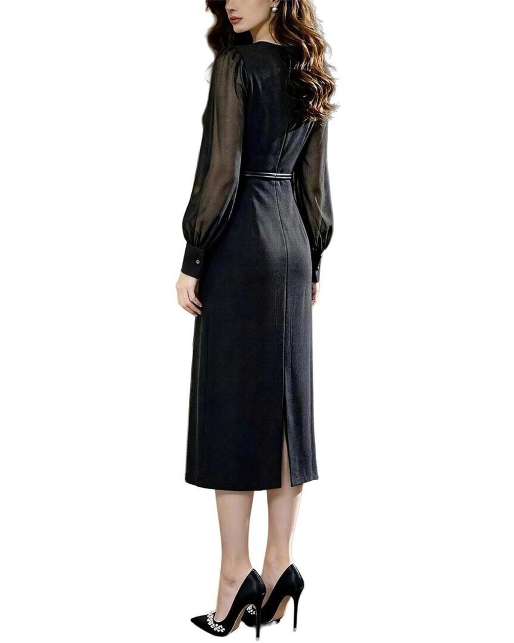 BRC By BURRYCO Black Midi Dress