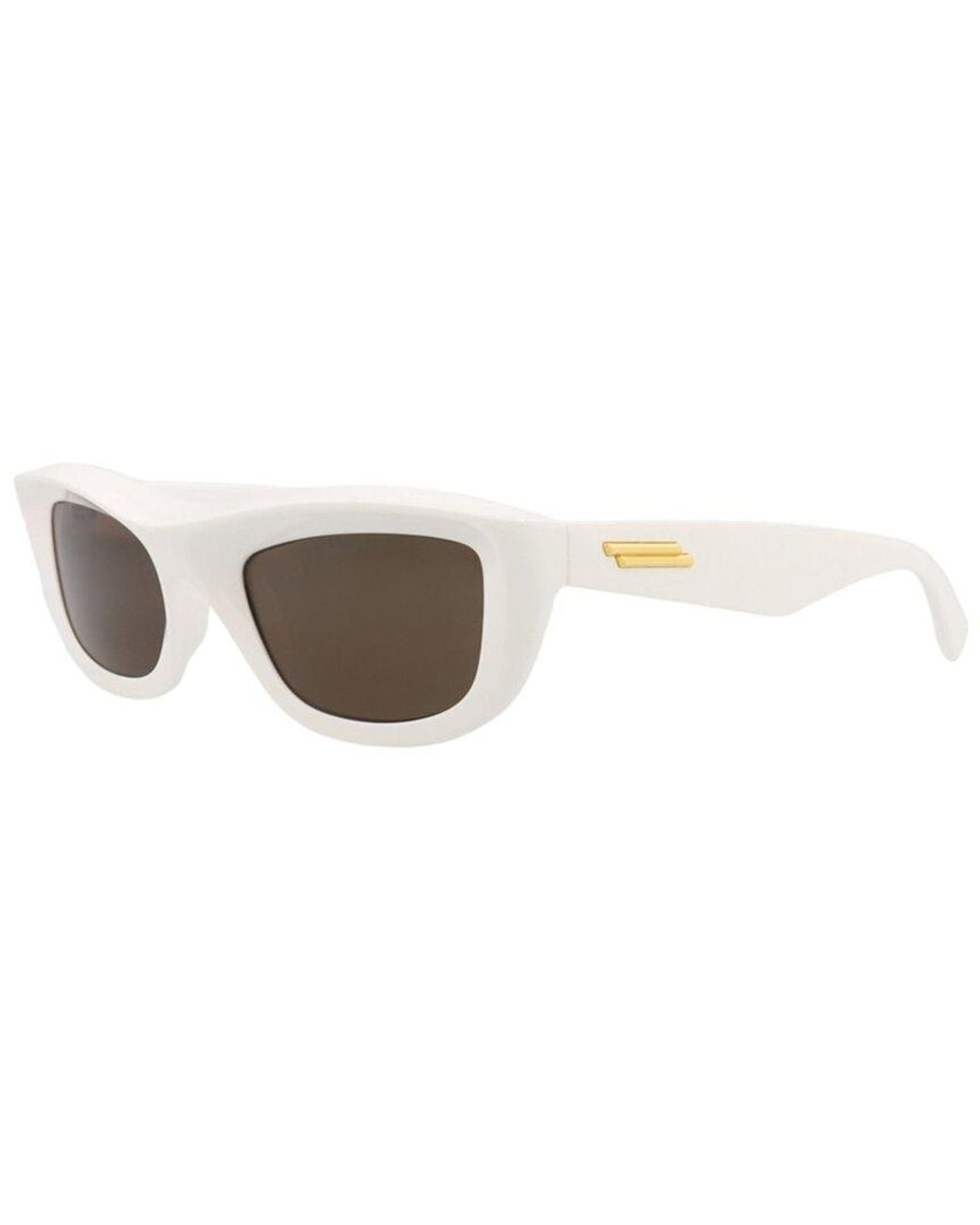 Bottega Veneta White Bv1326S 54Mm Sunglasses