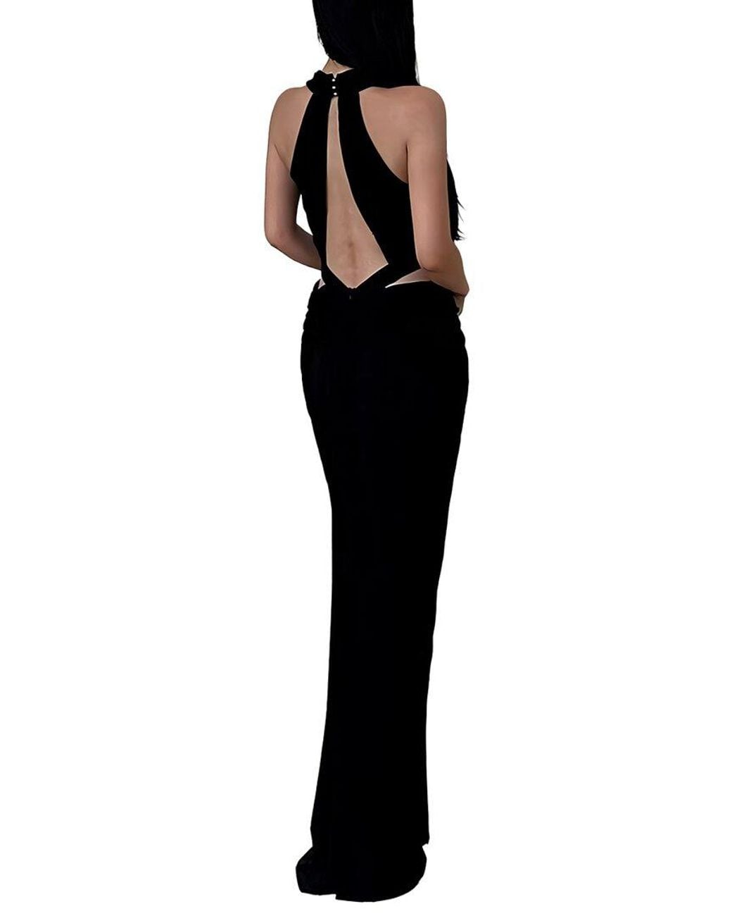 Ariele Tesoro Black Maxi Dress