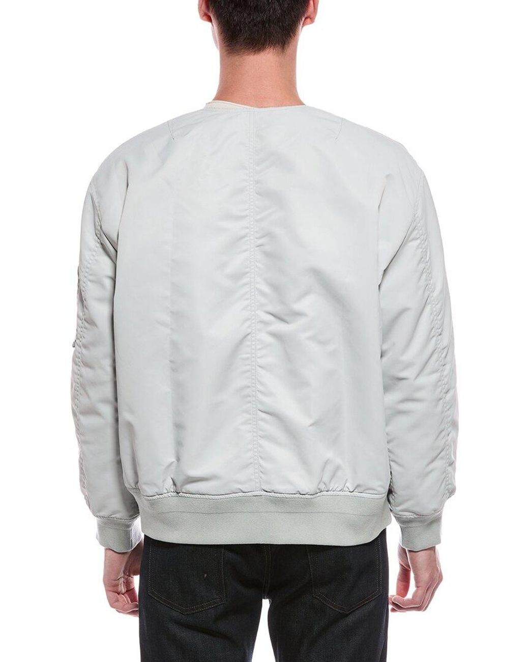 Rag & Bone Gray Modified Manston Bomber Jacket for men