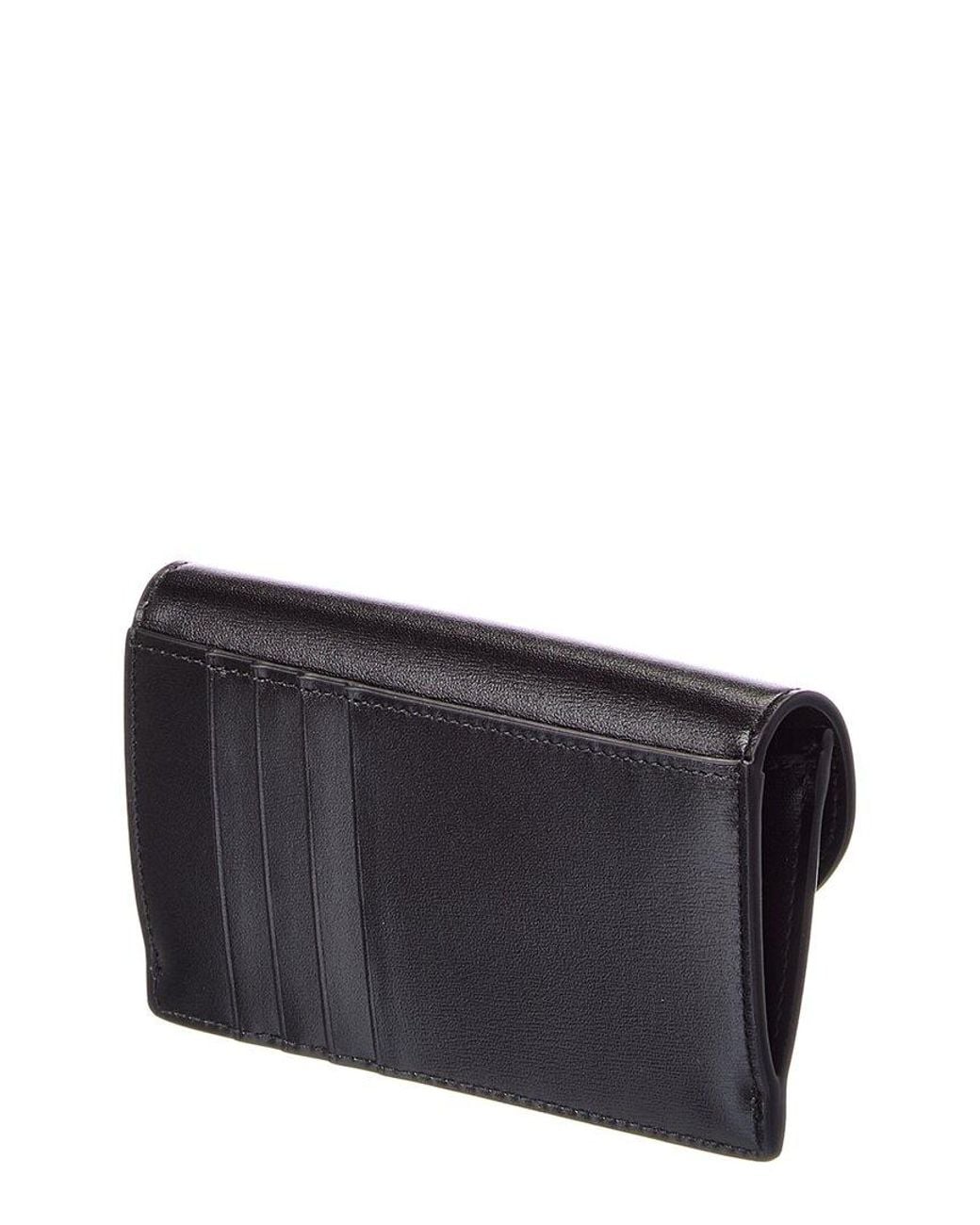 Céline Blue Triomphe Long Leather Card Holder