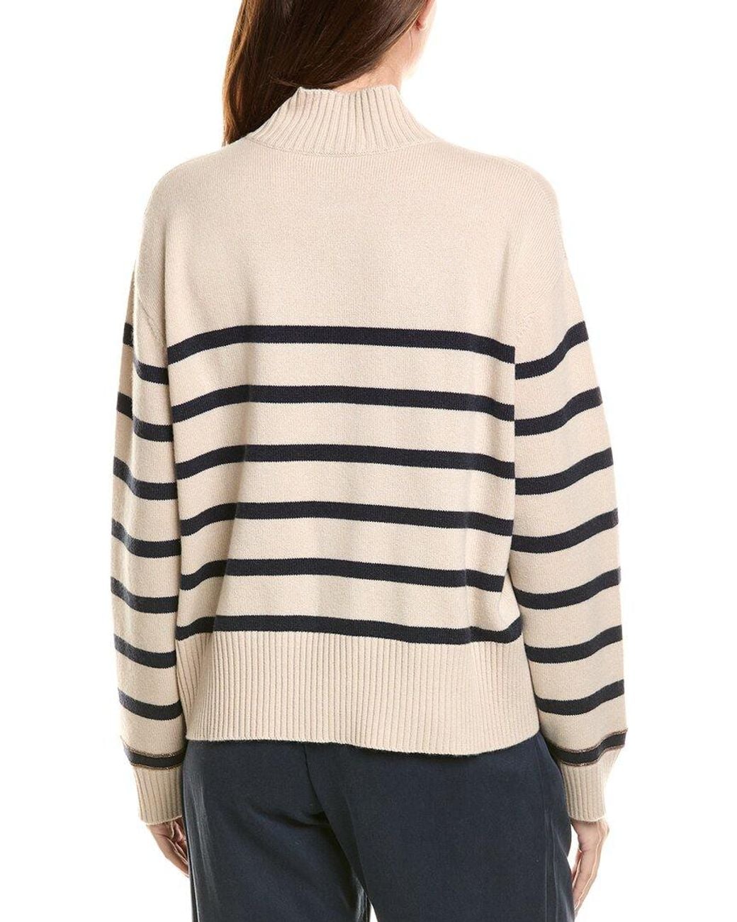 Brunello Cucinelli Natural Cashmere Turtleneck Sweater