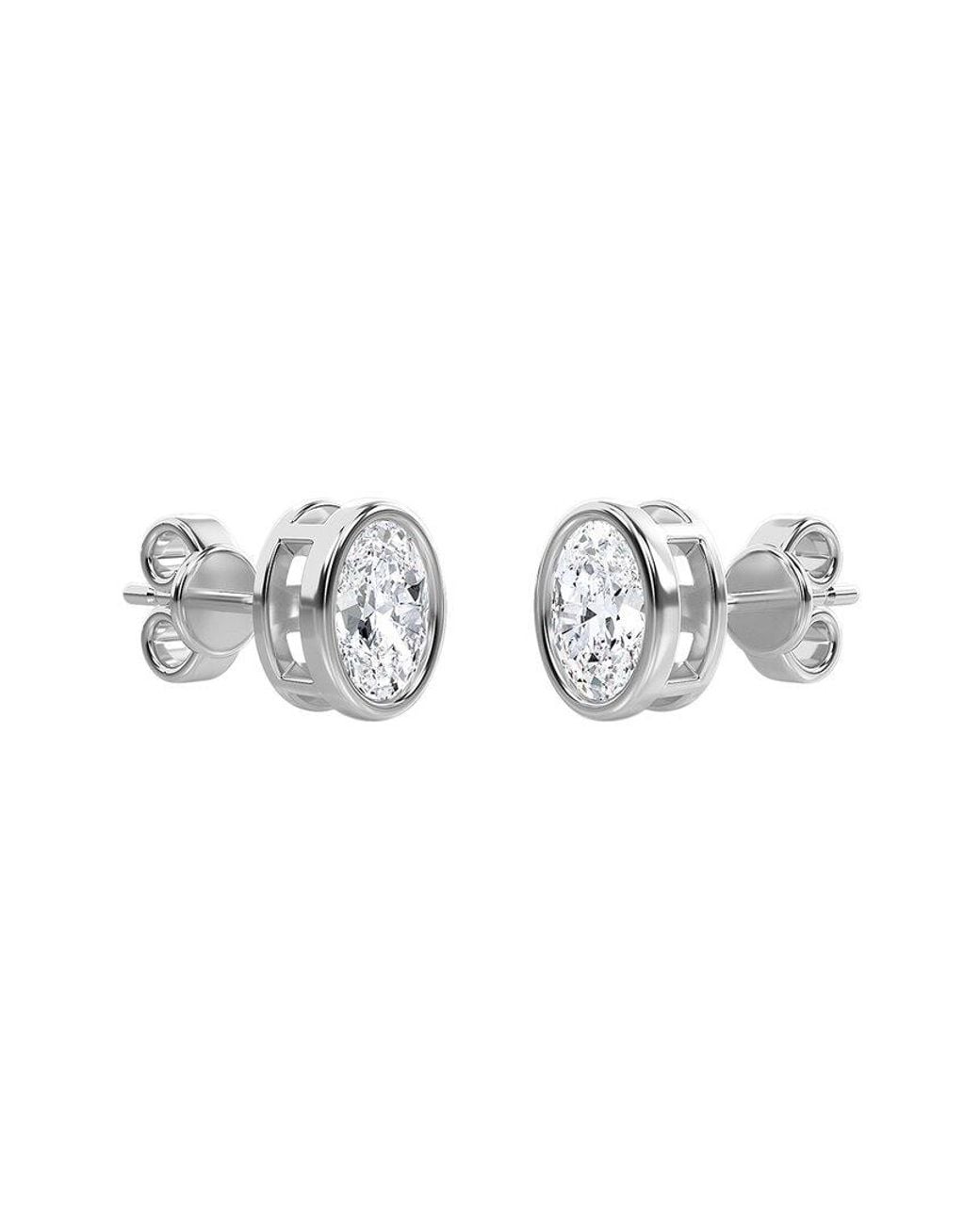 Diana M Metallic Diana M. Fine Jewelry 14k 0.55 Ct. Tw. Lab Grown Diamond Studs
