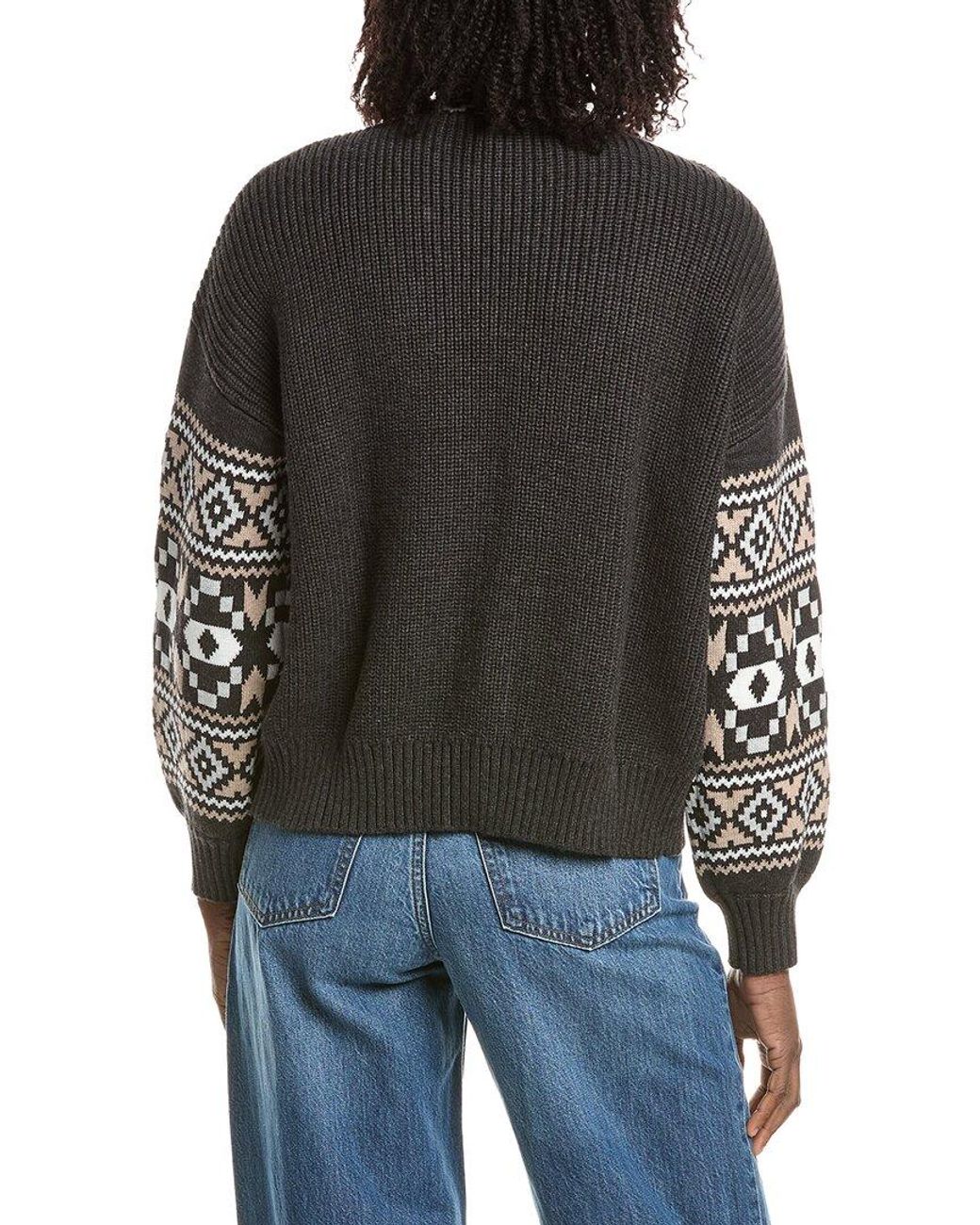 Isla Black Thea Aztec Edge To Edge Cardigan