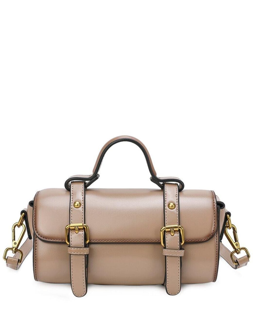 Tiffany & Fred Paris Brown Leather Crossbody