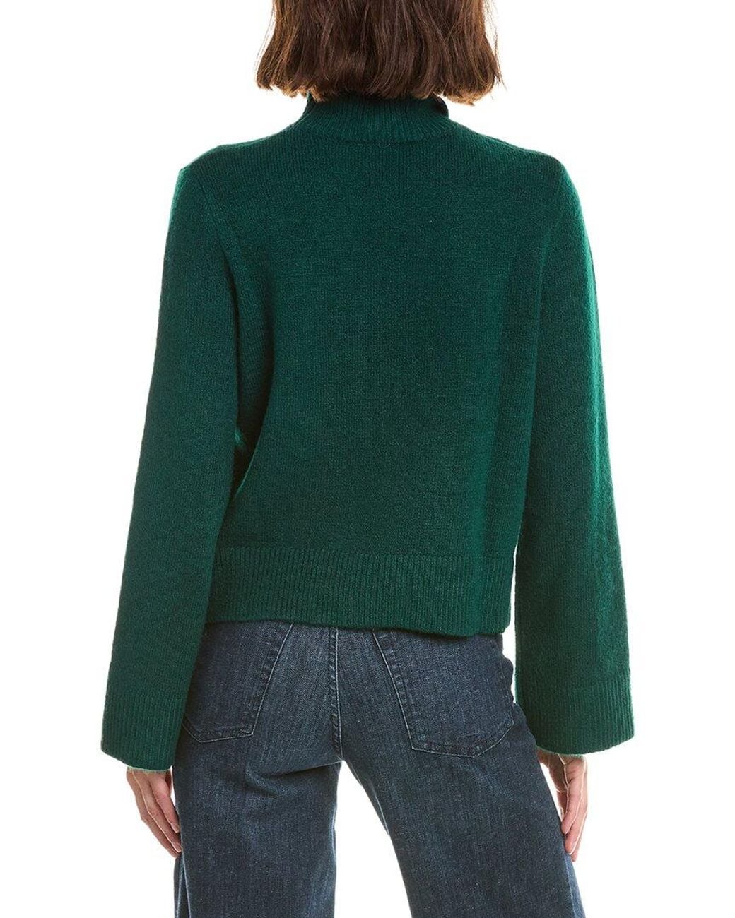 French Connection Green Suzie Crewneck Sweater