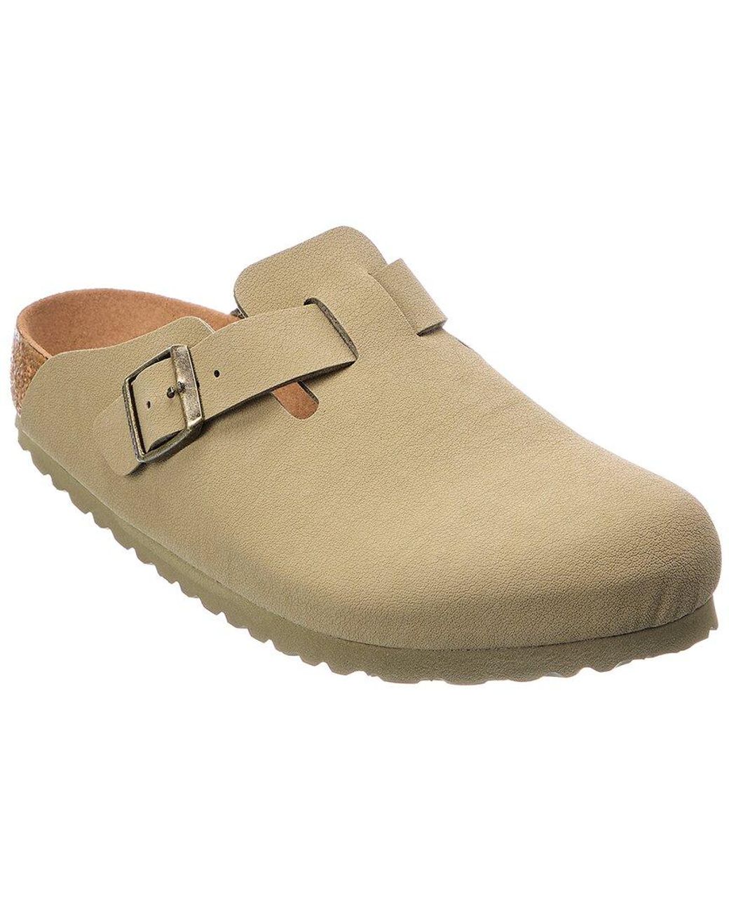 Birkenstock Boston Bs Birko-flor Birkibuc Clog in Green | Lyst Canada