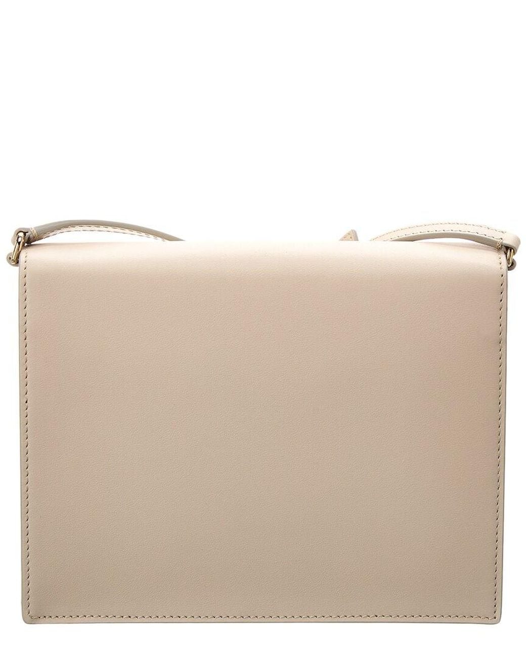 Dolce & Gabbana Natural Logo Leather Shoulder Bag