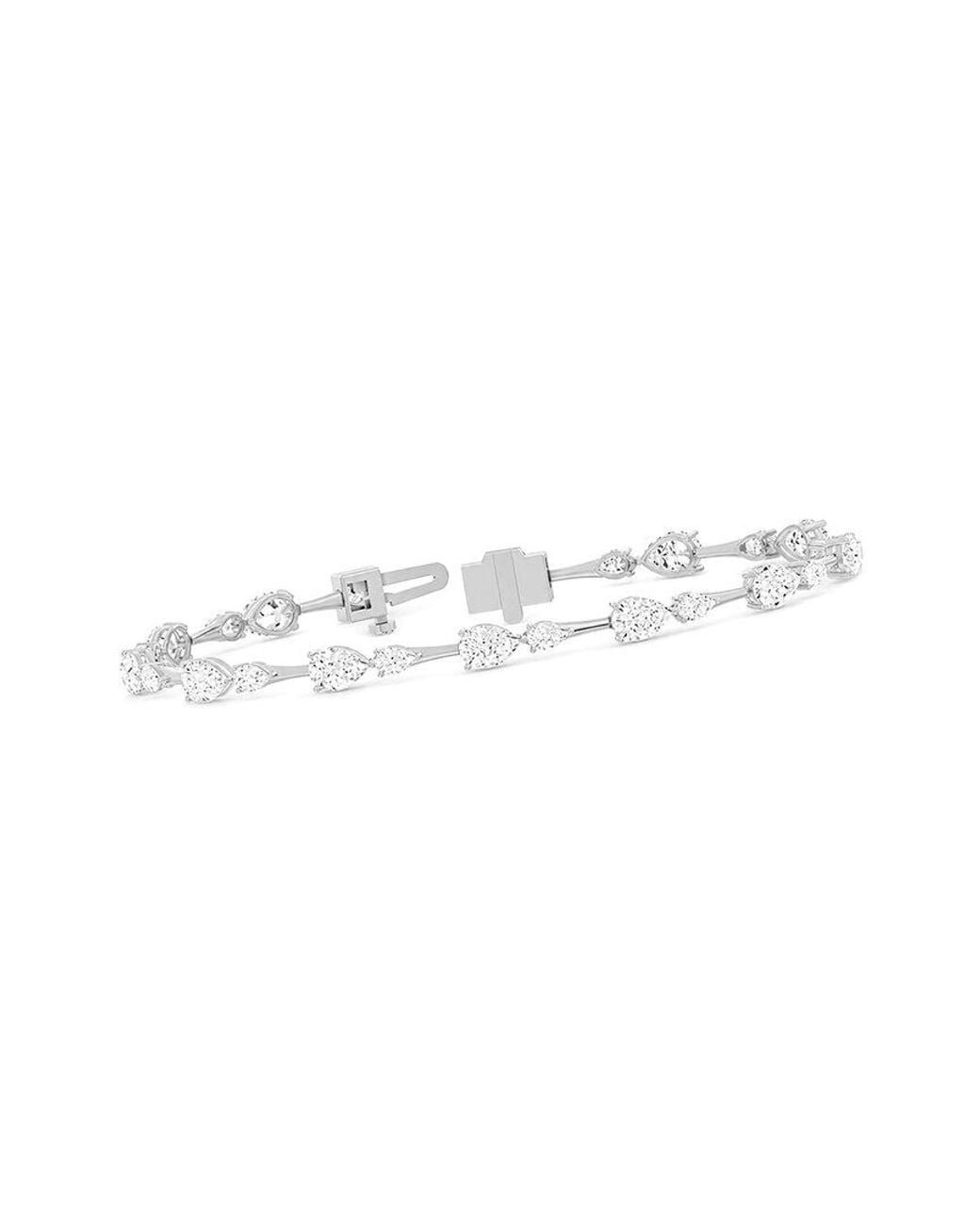 Lab Grown Diamonds White 14K 5.40 Ct. Tw. Lab-Grown Diamond Tennis Bracelet